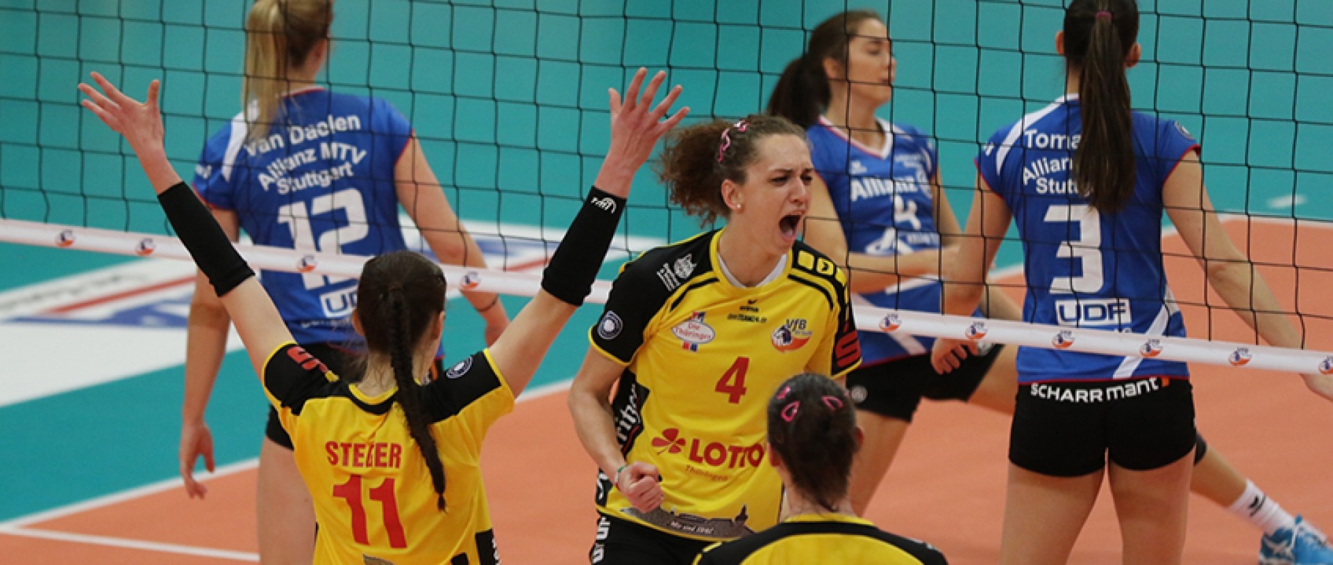 Auch in der Spielzeit 2017/18 will Suhl in der 1. Volleyball Bundesliga jubeln. (Foto: Stephan Roßteuscher)